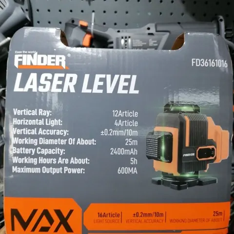 FINDER 3D Green Laser Level 12-Line